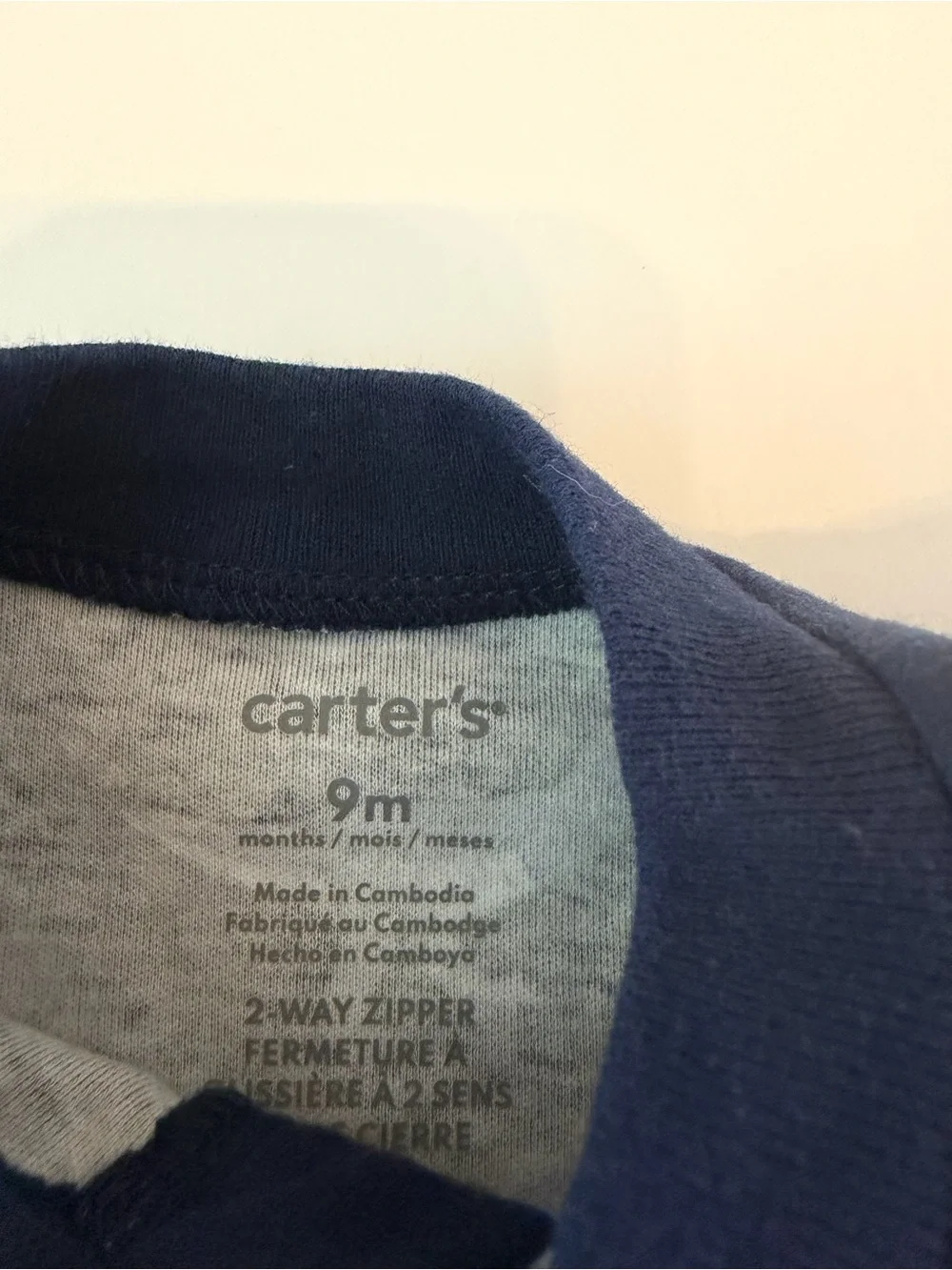 Carter’s Baby Boy Dinosaur Footed Sleeper Pajamas 9M NWT Navy